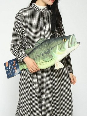 魚再出没..療癒系魚包Fish Bag- LargeMouth Bass新版大嘴魚3D萌包 造型更Q品質更好.限量推出
