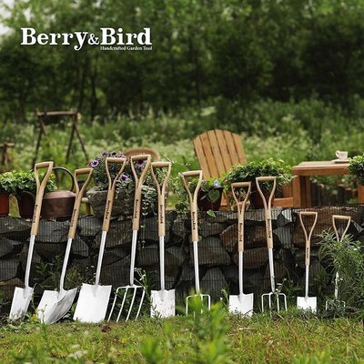 下殺 英國BerryBird園藝加厚軍工不銹鋼鏟子戶外挖土種花工具