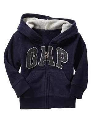 【安琪拉 美國童裝】GAP logo藍色刷毛連帽運動型外套, 另有Gymboree/Carter’s/ Oshkosh