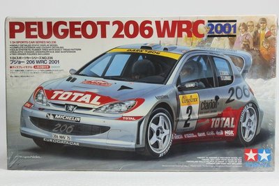 【統一模型玩具店】TAMIYA 田宮 《PEUGEOT標緻車系 206 WRC 2001》 1:24 # 24236