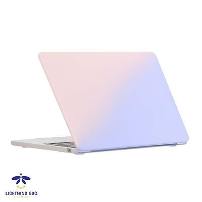 時尚漸變奶油金屬色保護殼適用於 2021 Macbook Pro 14 14.2 A2442 硬殼防摔筆電保護殼保護套