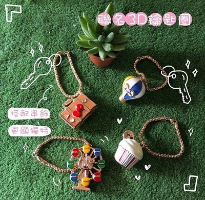 【Meng小舖】7-11 櫻桃小丸子 X HELLO KITTY 首次聯名 3D鑰匙圈 現貨 單售「幸福摩天輪」