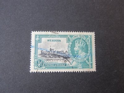【雲品二】聖盧西亞St Lucia 1935 Sc 91 FU 庫號#B535 88481