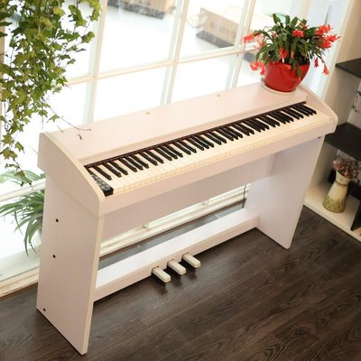 眾誠優品 電鋼琴88鍵重錘鍵盤白色電鋼琴數碼鋼琴ZC1751