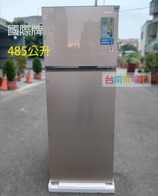 台南家電館～Panasonic國際485L雙門冰箱【NR-B481TG】 ECONAVI 無邊框玻璃系列