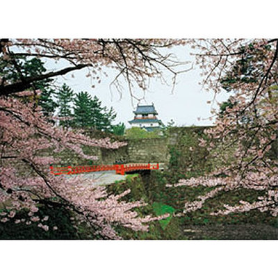 P2拼圖 浪漫風景-日本櫻花-古城 (520片) HM52-598【小瓶子的雜貨小舖】
