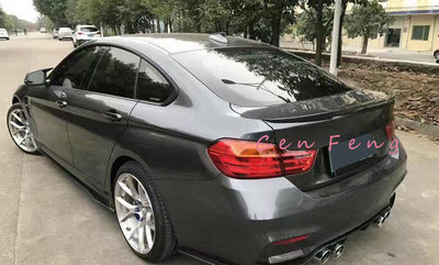 涔峰ＣＦ☆(M4款)BMW 4系 F36 四門 M4樣式 Carbon 卡夢 碳纖維 尾翼 鴨尾 擾流板 420 428
