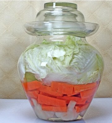 【熱賣精選】20斤 醃菜壇子玻璃瓶 玻璃密封罐 醃酒玻璃罐玻璃壇 2A