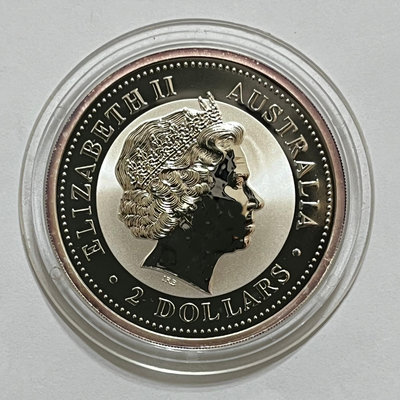 A559 2002 澳洲馬年生肖2元銀幣 2盎司 BU