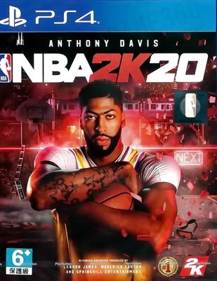【全新未拆】PS4 美國職業籃球賽 2020 NBA 2K20 中文版【台中恐龍電玩】