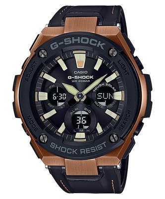 【金台鐘錶】CASIO 卡西歐 G-SHOCK 太陽能 玫瑰金 GST-S120L-1A