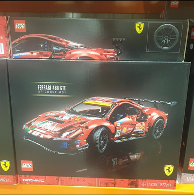 【扭扭卡醬】LEGO 樂高 積木 玩具 科技系列 Ferrari 488 GTE 賽車42125(1盒裝)