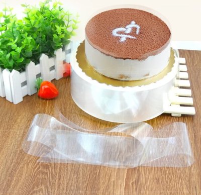 ▪500張入▪30*6cm慕斯蛋糕透明軟圍邊/全透明PET環保塑料圍邊紙