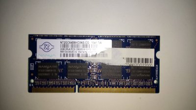 筆電記憶體 南亞科 2GB DDR3-1333 NT2GC64B8HCONS-CG