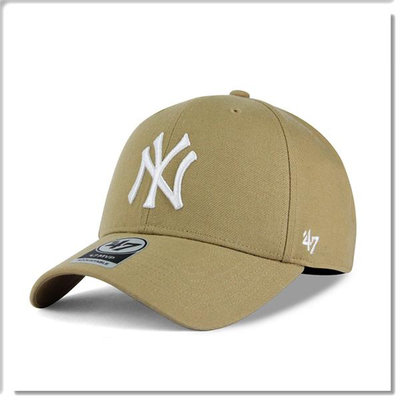 【ANGEL NEW ERA】47 brand MLB NY 紐約 洋基 奶茶色 硬板 老帽 棒球帽 穿搭 潮流