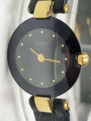 瑞士製精品 RADO 藍寶石玻璃鏡面石英女錶 保證真品 (小)