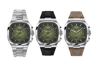 格拉蘇蒂原創 70年代大日曆計時腕錶（鋼帶）