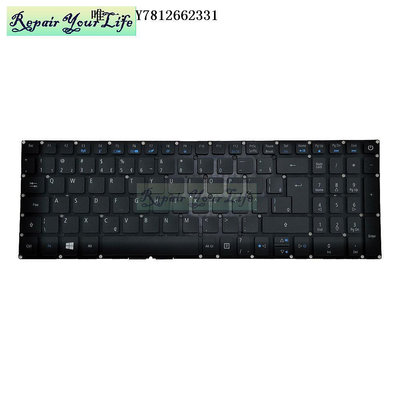 電腦零件適用 acer宏基E5-573 VN7-592G T5000 V5-591G F5-572G鍵盤背光BR筆電配件