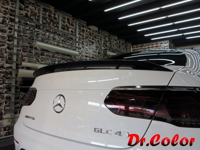 Dr. Color 玩色專業汽車包膜 M-Benz GLC43 Coupe 高亮黑 / 黑carbon_鴨尾