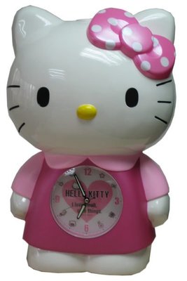 Hello Kitty鬧鐘-立體大頭娃娃