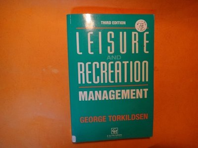 【愛悅二手書坊 18-55】Leisure and Recreation Management