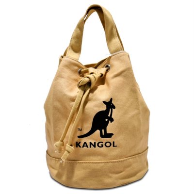 【AYW】KANGOL TOTE BAG LOGO 袋鼠 卡其 奶茶 抽繩 水桶包 斜背包 側背包 單肩包 小包 外出包