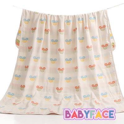BabyFace【六層紗】紗布料2色 米奇 寶寶嬰兒紗布童被蓋被蓋毯空調被恆溫舒適紗線細緻自用彌月可(110*110)