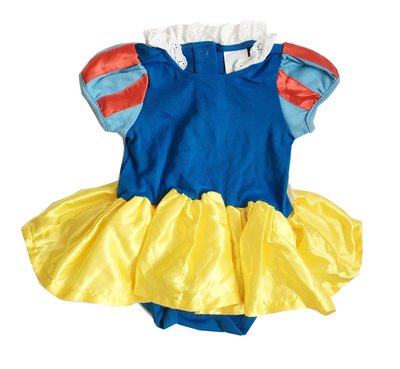全新 Disney 香港迪士尼 白雪公主 嬰兒服 包屁衣 寶寶服 洋裝 裙子 萬聖節cosplay 不含髮帶 6-9個月