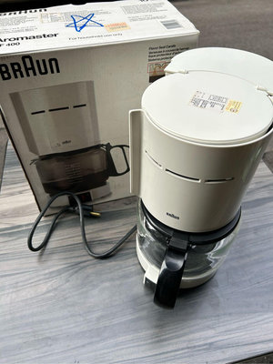 二手德國 百靈牌 咖啡壺  BRAUN   10人份 (KF400) 咖啡機+玻璃壺，台北可面交