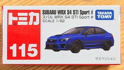 【現貨】全新 Tomica 多美小汽車 No.115 Subaru WRX S4 STI Sport