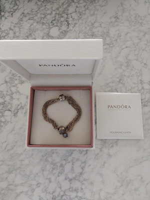 Pandora 黑珍珠墜飾手鍊