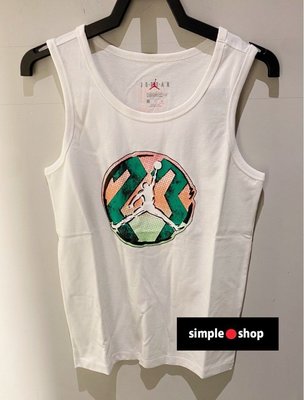 【Simple Shop】NIKE JORDAN 塗鴉 運動背心 喬丹 籃球背心 白色 男款 CZ8296-100