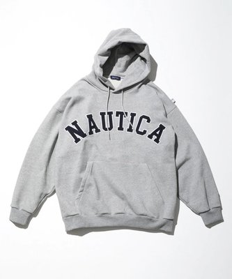 【IMP】NAUTICA  Arch Logo Sweat Hoodie 重磅 帽TEE 刺繡 CITY BOY
