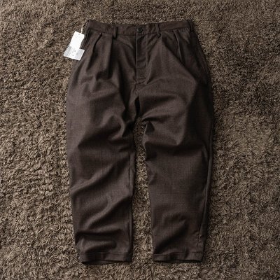 現貨#BEAMS SSZ RAPWOOL PANTS 格紋寬松休閒西裝褲長褲| Yahoo奇摩拍賣