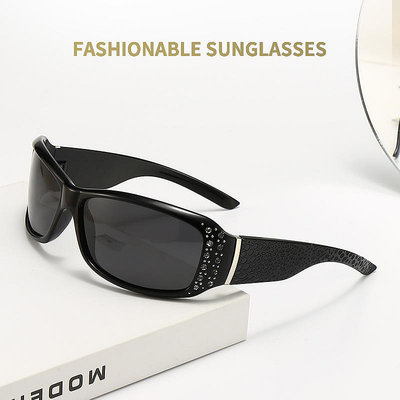 歐美新款偏光太陽鏡復古時尚鑲鉆墨鏡女外貿經典眼鏡框批發HC010