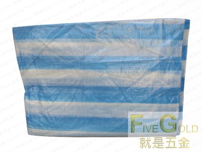 藍白帆布 14*14尺 防水帆布 塑膠布 遮雨帆布