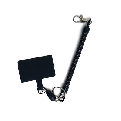 PU伸縮手機掛繩鑰匙防丟繩子手機殼背貼可拆卸智能手機固定卡片繩