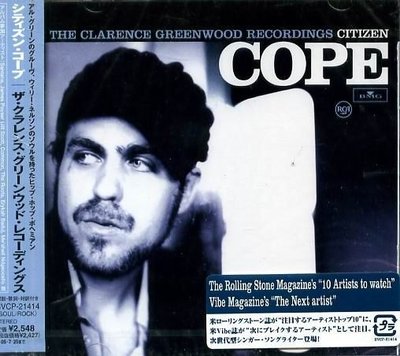 (甲上唱片) CITIZEN COPE - The Clarence Greenwood Recordings - 日盤