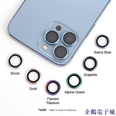 溜溜雜貨檔正品 Hoda 藍寶石 IPhone 13 Pro Max 13 Mini IPhone 12 Pro 相機保護玻
