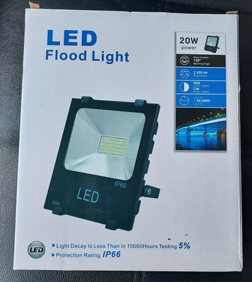 20W LED投射燈/IP66防水等級/適合大樓外牆投射