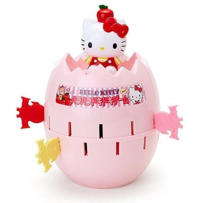 麗嬰國際TAKARA TOMY凱蒂貓Hello Kitty 危機一發（粉紅雞蛋款）/桌遊~kitty海盜桶 海盜筒遊戲盒