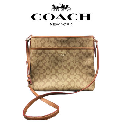 【皮老闆】近新真品 美國精品 COACH 肩背包 斜背包 F3