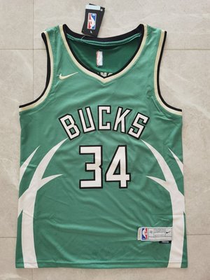 小R運動館NBA 2021密爾瓦基公鹿BUCKS隊季後賽獎勵版球衣 籃球服 支持個性定製籃球服 運動澤西