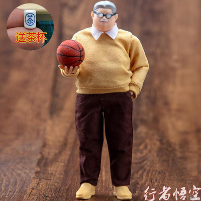 大聖模型gt灌籃高手安西教練我想打籃球三井壽6寸可動人偶手辦