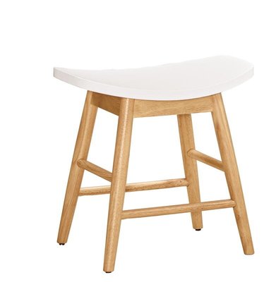 【風禾家具】QM-658-10@OM北歐風短板凳【台中市區免運送到家】板凳 長條椅 板凳椅 橡膠木實木 傢俱