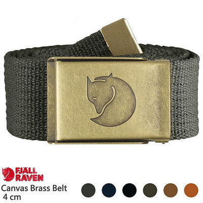 Fjallraven 多色可選 Canvas Brass Belt 4cm 帆布皮帶 休閒腰帶 金屬釦腰帶 77297