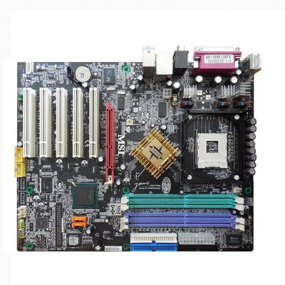 MSI 微星 865PE Neo2-P主機板、478腳位、AGP顯示介面、DDR RAM、品相優、ˋ二手測試良品、附擋板