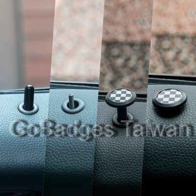 MINI COOPER 賽車旗 適用2014年~2017年生產 F系列 專用門栓 門提 裝飾 車貼 車飾品 兩入 F8