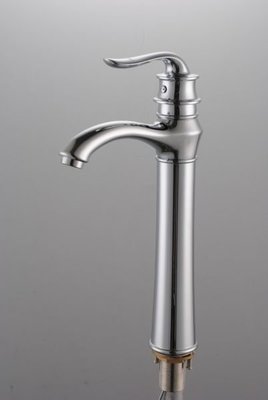 FUO衛浴:古典款式  鉻色 浴室碗公盆用面盆龍頭(5070L)