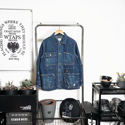 【希望商店】 WTAPS RAILWAY JACKET 15AW 經典 鐵道 潑漆 單寧 外套